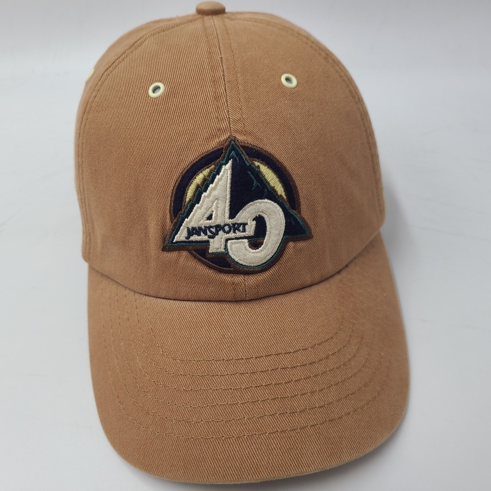 JanSport Hat Strapback Brown 40th Anniversary Adjustable Cotton‎ Casual Wear Men